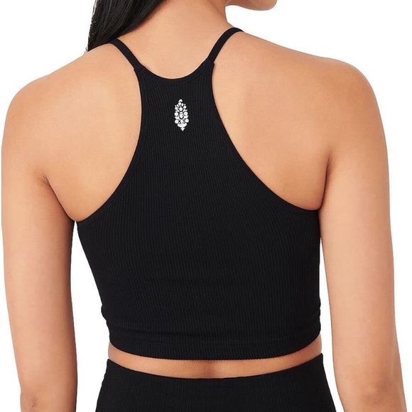 NWOT Free People Movement Happiness Runs Crop in Black, Size XS/S - Picture 13 of 13